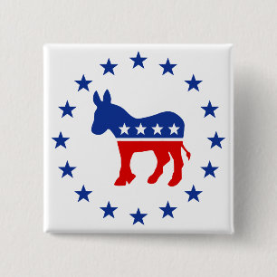 Demokrat Donkey Button
