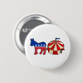 Demokrat Donkey Circus Button (Vorne & Hinten)