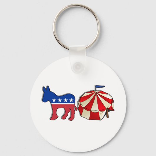 Demokrat Donkey Circus Schlüsselanhänger (Vorderseite)