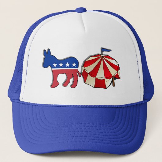 Demokrat Donkey Circus Truckerkappe (Vorderseite)
