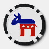 Demokrat Donkey Gifts Pokerchips (Rückseite)