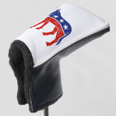 Demokrat Donkey Golf Putter Cover Golf Headcover (3/4 Vorderseite)