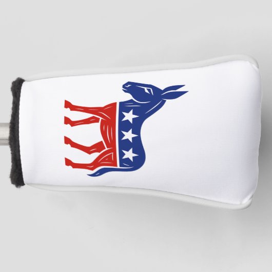 Demokrat Donkey Golf Putter Cover Headcover (Vorderseite)