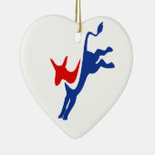 Demokrat Donkey Heart Ornament (Rechts)