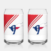 Demokrat Donkey kann Glass Dosenglas (Rückseite)