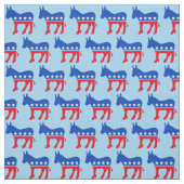 Demokrat Donkey Niedlich Blue Political Stoff (Muster)