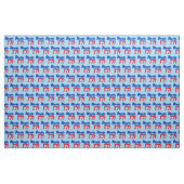 Demokrat Donkey Niedlich Blue Political Stoff (Fat Quarter (45,7 x 55,9 cm))