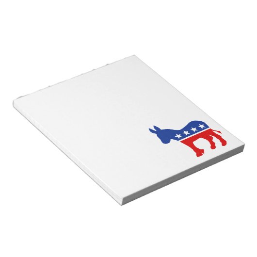 Demokrat Donkey Notepad Notizblock (angewinkelt)