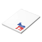 Demokrat Donkey Notepad Notizblock (Rotiert)
