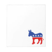 Demokrat Donkey Notepad Notizblock (Vorderseite)