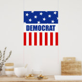 Demokrat Donkey Poster (Küche)