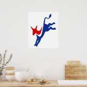 Demokrat Donkey Poster (Küche)