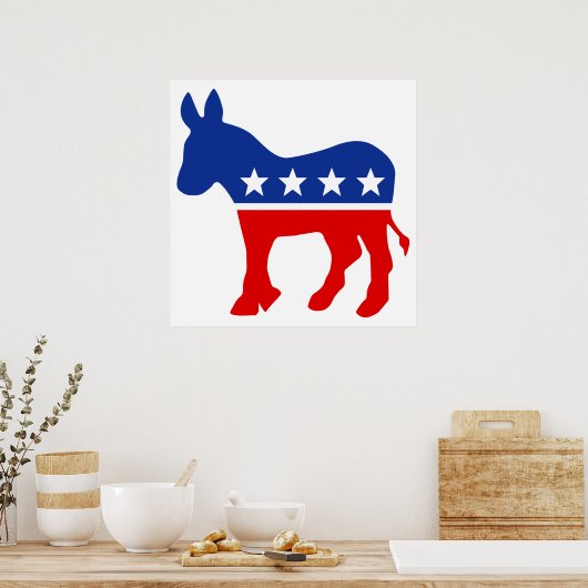 Demokrat Donkey Poster (Küche)