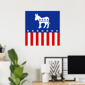 Demokrat Donkey Poster (Heimbüro)