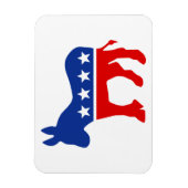 Demokrat Donkey Premium Magnet (Vertikal)