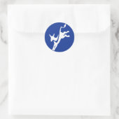 Demokrat Donkey Round Sticker (Tasche)