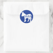 Demokrat Donkey Round Sticker (Tasche)