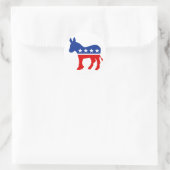 Demokrat Donkey Round Sticker (Tasche)