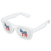 Demokrat Donkey Sonnenbrille (Schrägansicht)