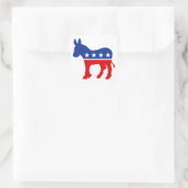 Demokrat Donkey Square Sticker (Tasche)