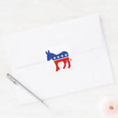 Demokrat Donkey Square Sticker (Umschlag)