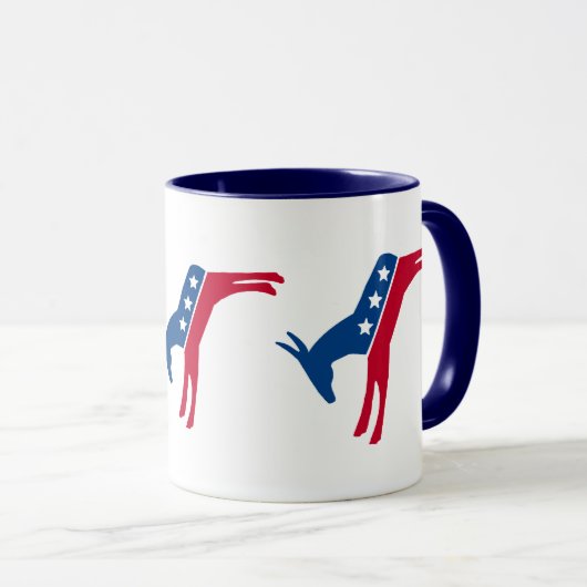 Demokrat Donkey Tasse (VorderseiteRechts)