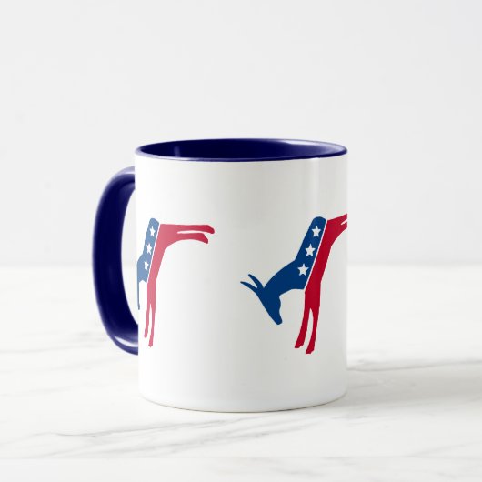 Demokrat Donkey Tasse (Vorderseite Links)