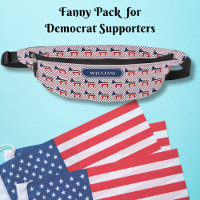 Demokrat Donkeys Muster Red Blue Stripes