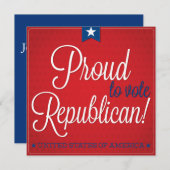 Demokrat Einladung (Vorne/Hinten)