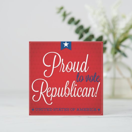 Demokrat Einladung (Stehend Vorderseite)