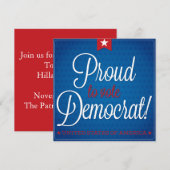 Demokrat Einladung (Vorne/Hinten)