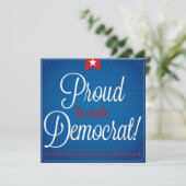 Demokrat Einladung (Stehend Vorderseite)