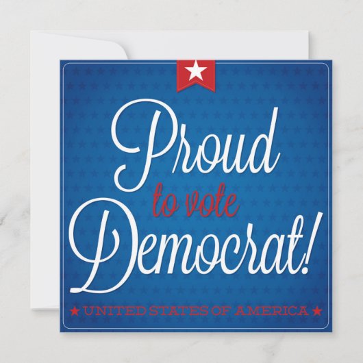 Demokrat Einladung (Vorderseite)