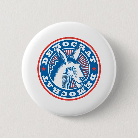 Demokrat Esel Button (Vorderseite)