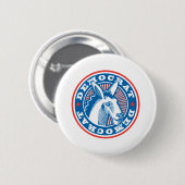 Demokrat Esel Button (Vorne & Hinten)