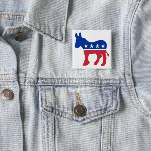 Demokrat-Esel Button (Beispiel)