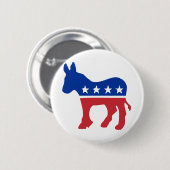 Demokrat-Esel Button (Vorne & Hinten)