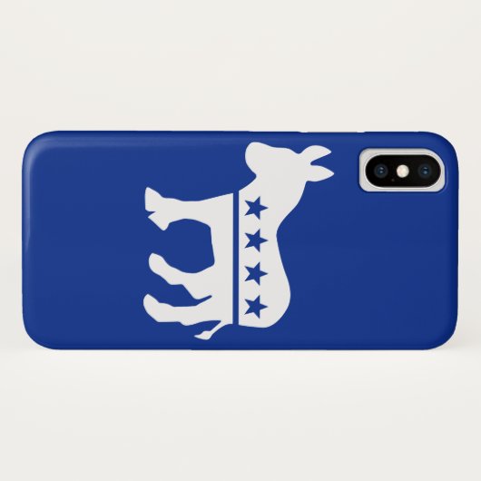 Demokrat-Esel Case-Mate iPhone Hülle (Rückseite (Horizontal))