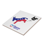 Demokrat-Esel, der republikanischen Elefanten Fliese (Seite)