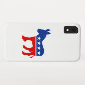 Demokrat-Esel-Fall Case-Mate iPhone Hülle (Rückseite (Horizontal))