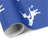 Demokrat-Esel Geschenkpapier (Rolleneckpunkt)