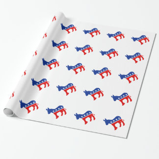 Demokrat-Esel Geschenkpapier