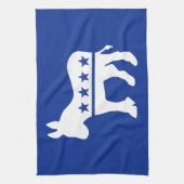 Demokrat-Esel Geschirrtuch (Vertikal)