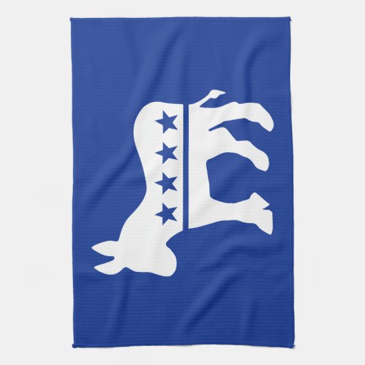 Demokrat-Esel Geschirrtuch (Vertikal)