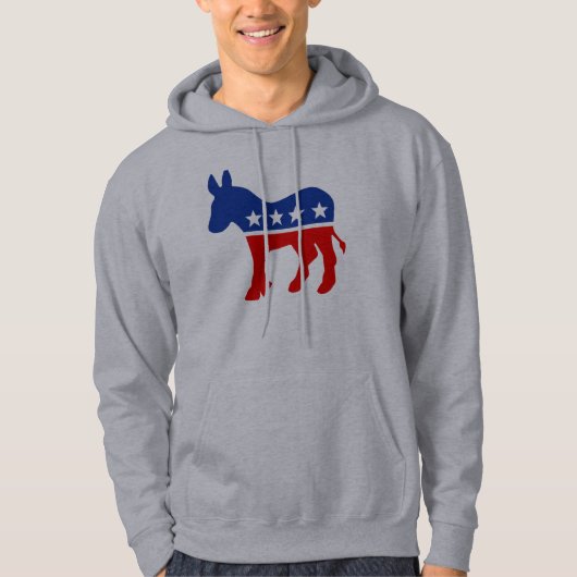 Demokrat-Esel-Kapuzenpullis Hoodie (Vorderseite)