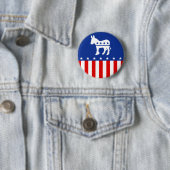 Demokrat-Esel-Knopf Button (Beispiel)
