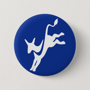 Demokrat-Esel-Knopf Button