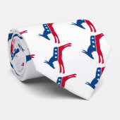 Demokrat-Esel Krawatte (Gerollt)