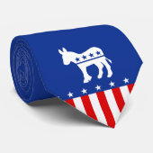 Demokrat-Esel-Krawatte Krawatte (Gerollt)