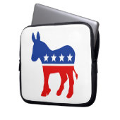 Demokrat-Esel-Laptop-Hülse Laptopschutzhülle (Vorderseite Links)
